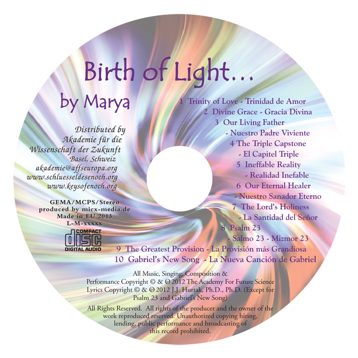 Birth of Light CD Label